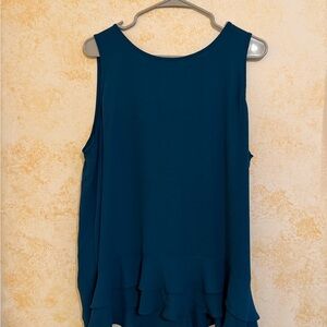 LOFT Teal Sleeveless Top
